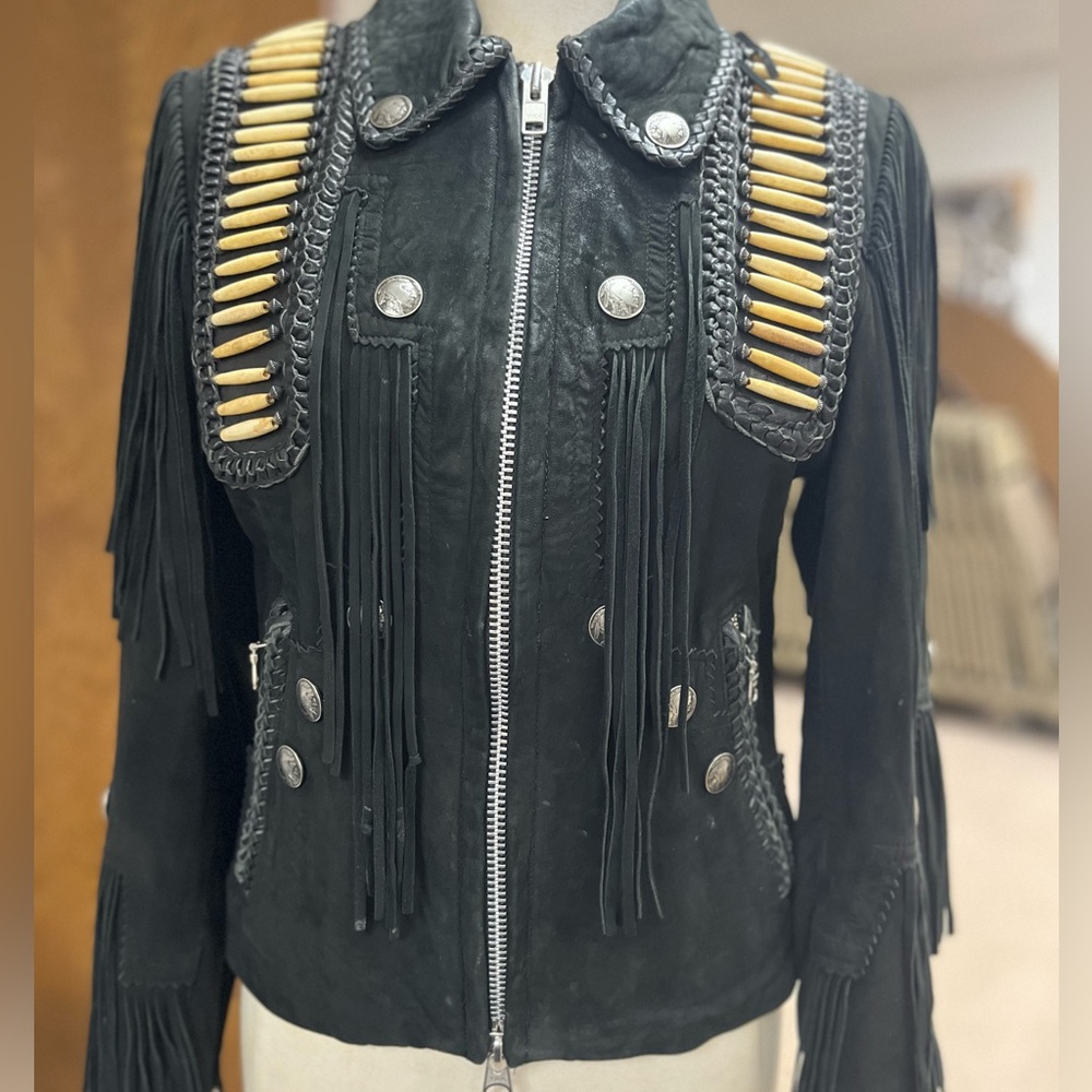 Black Satin Lined soft leather Jacket